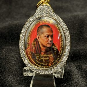 龍婆通/帕阿贊敦 三期自身Locket 後派格攝（義大利金爆鑽殼）紅色中模
