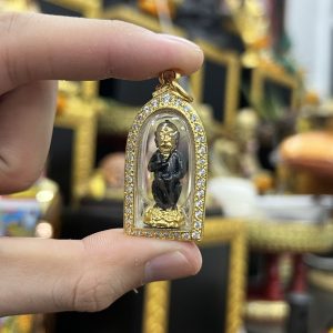 阿贊蘇斌 五眼四耳天神 小立尊銀色配戴型 防水殼