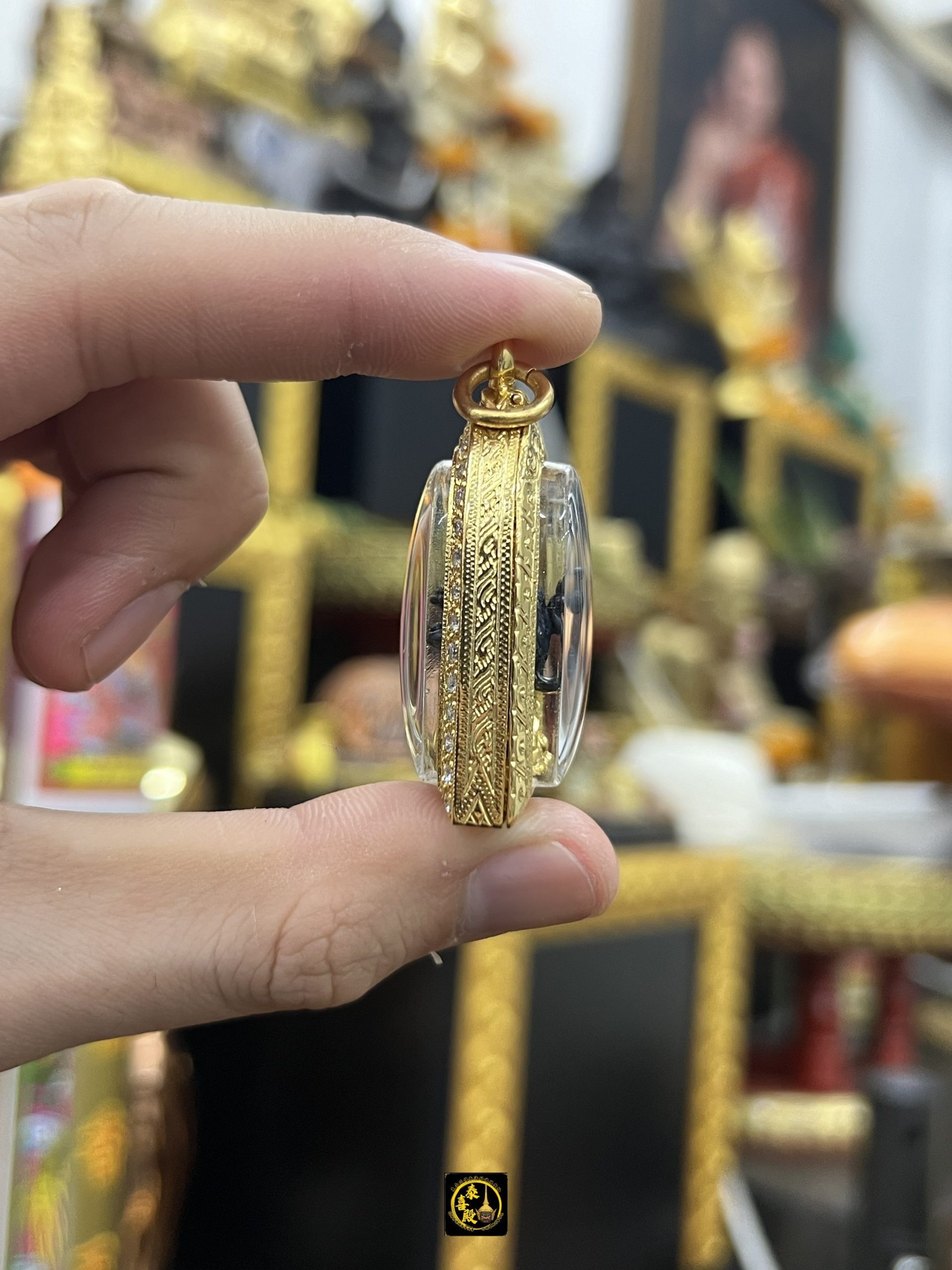 阿贊蘇斌 五眼四耳天神 小立尊銀色配戴型 防水殼 - Image 3