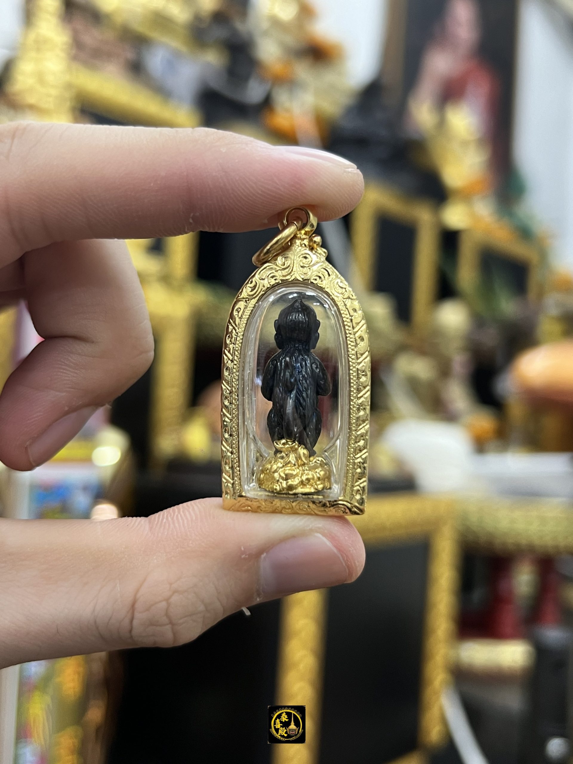 阿贊蘇斌 五眼四耳天神 小立尊銀色配戴型 防水殼 - Image 2